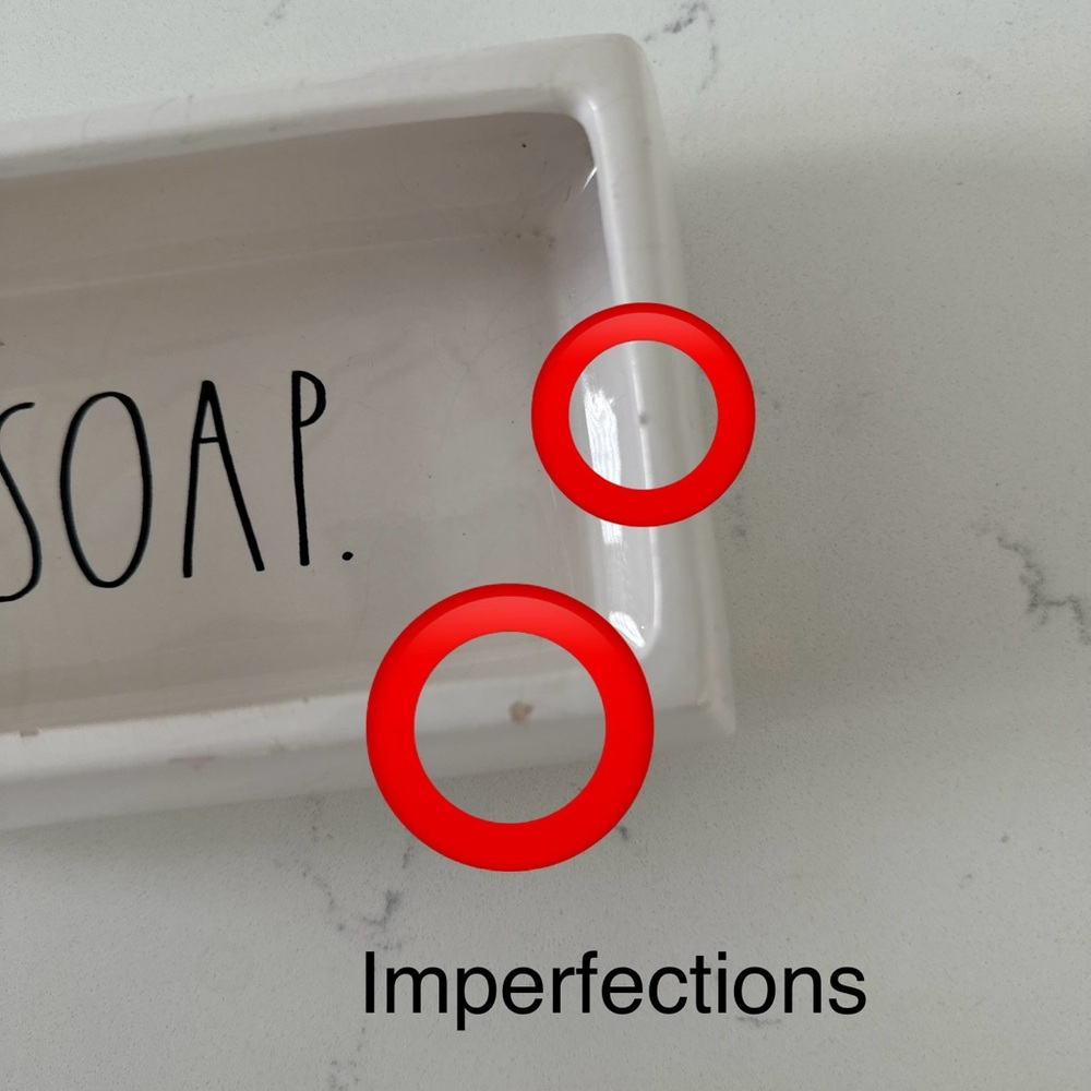 Rae Dunn “SOAP” Ceramic Soap Dish – Neutral White 🧼✨ - Picture 6 of 6